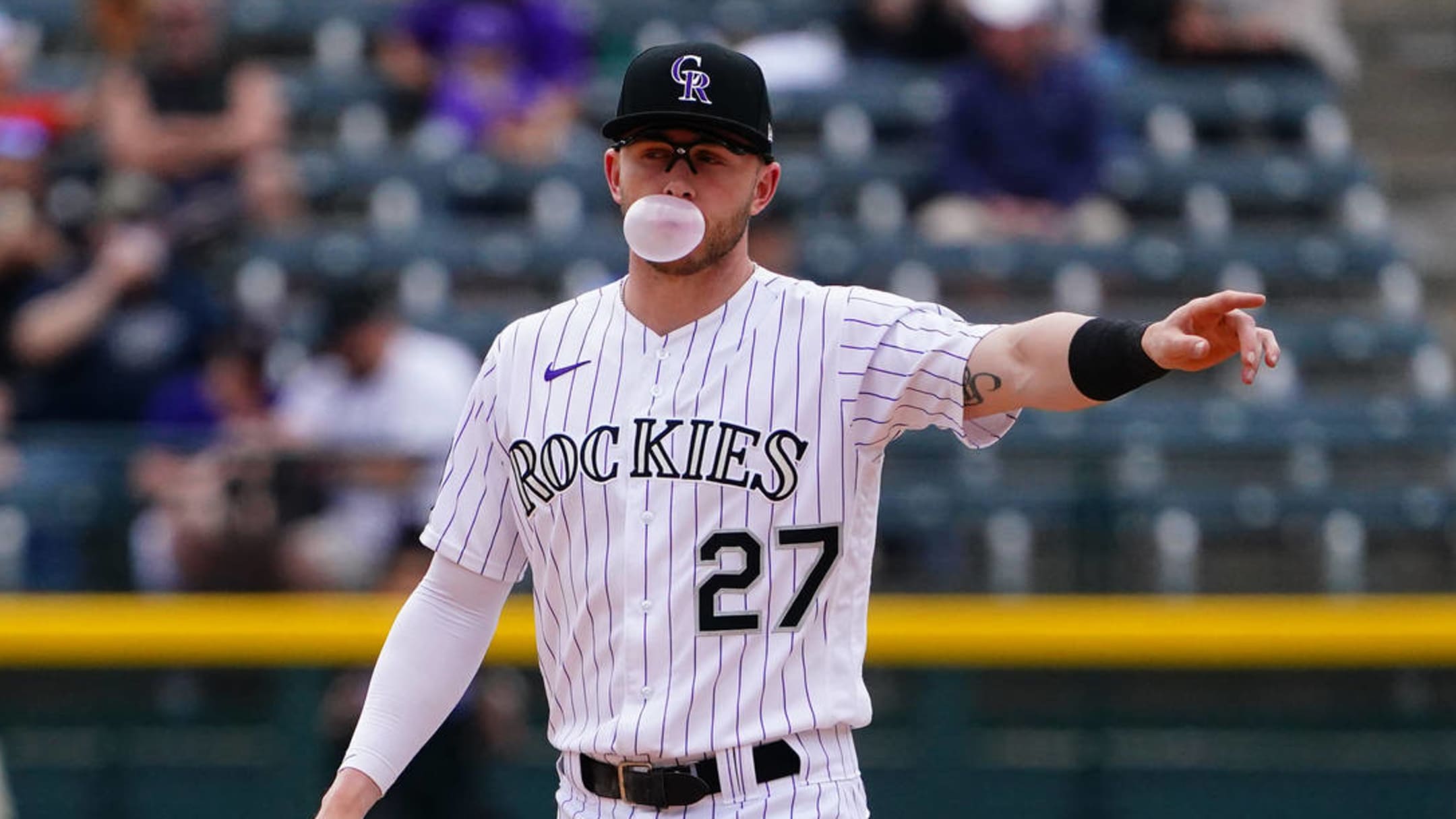 Rockies' Trevor Story remains sidelined by elbow tightness; no