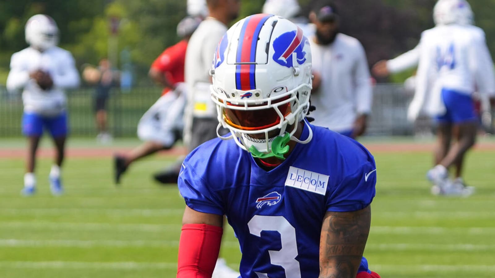 Bills' Hamlin 'a little scared' in return to practice