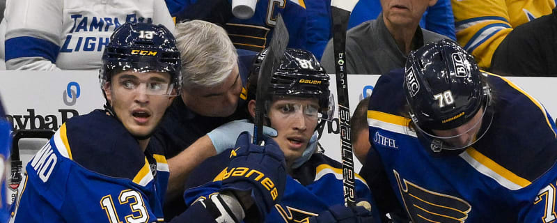 Blues’ Holloway leaves game on stretcher after scary incident