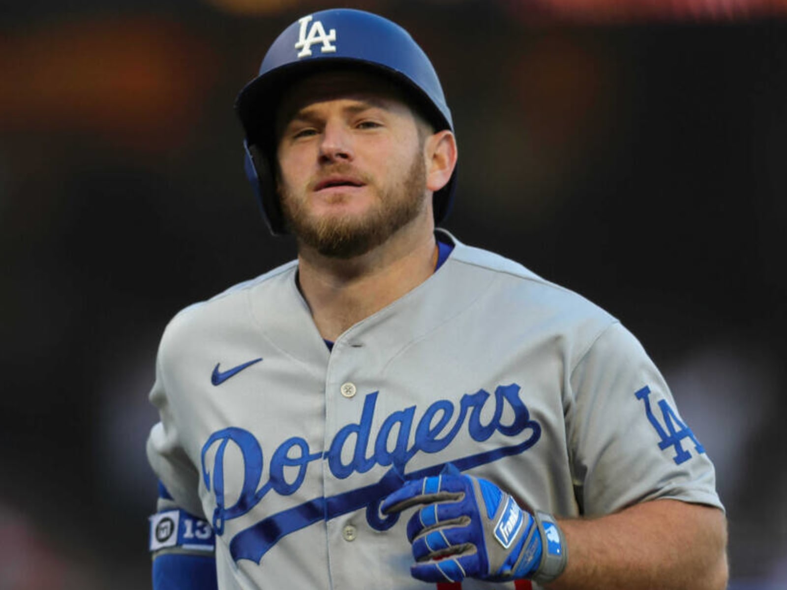 PHILADELPHIA, PA - AUGUST 10: Los Angeles Dodgers first baseman Max Muncy  (13) at bat during the Major League Baseball game between the Philadelphia  Phillies and the Los Angeles Dodgers on August