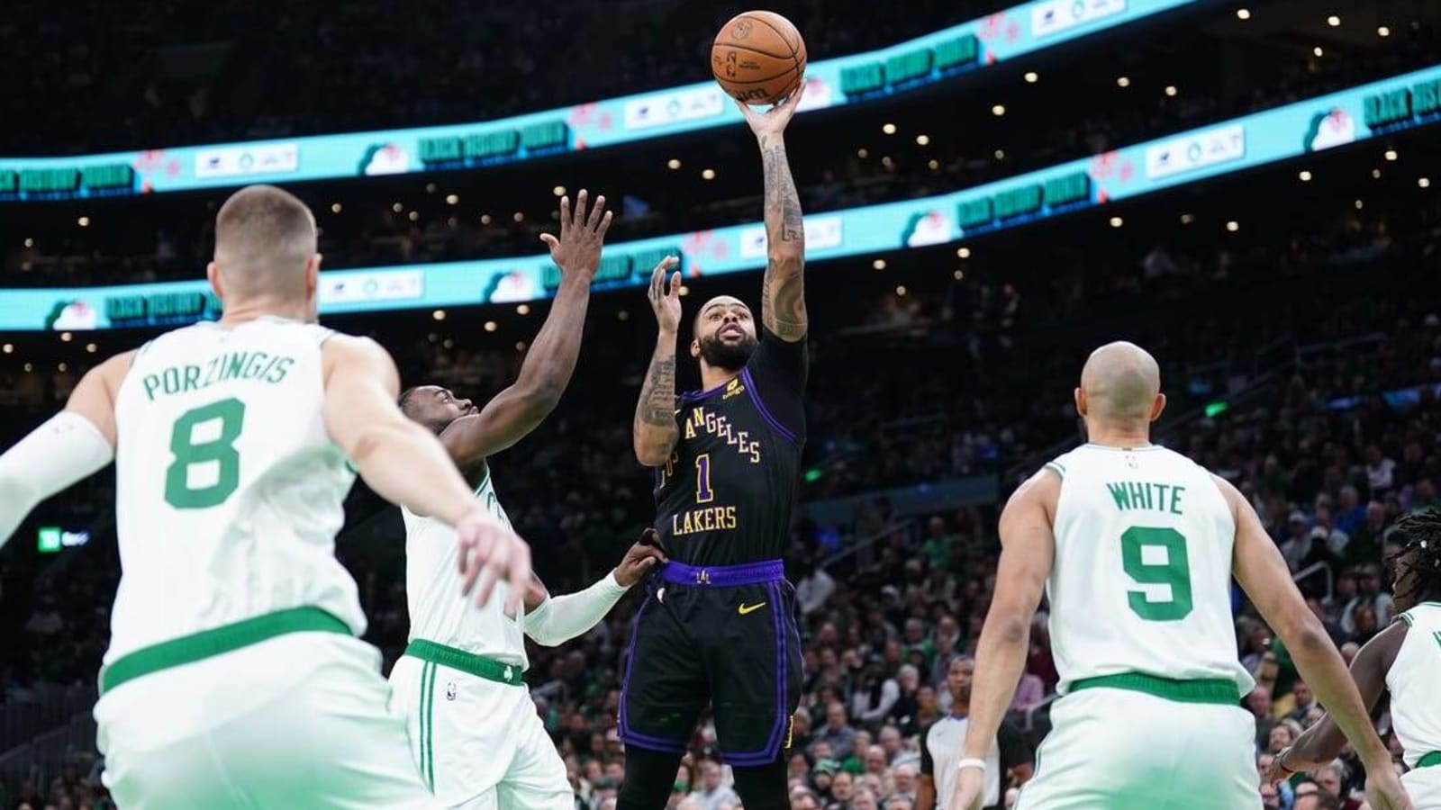 Austin Reaves&#39;s 32 points lead Lakers past Celtics
