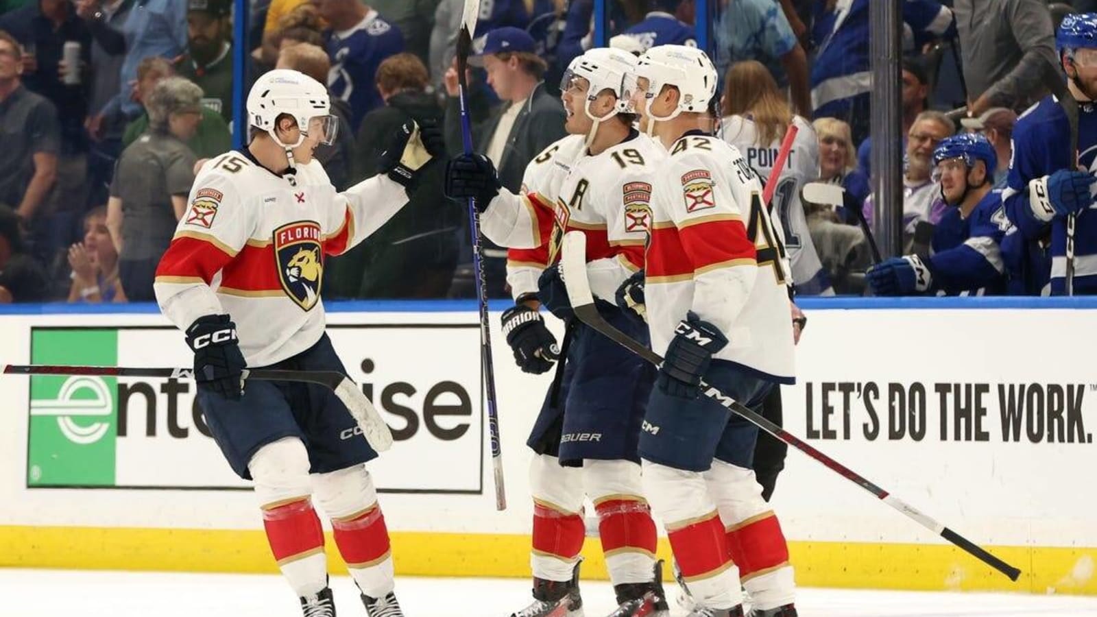 Panthers claim 3-0 series lead on rival Lightning