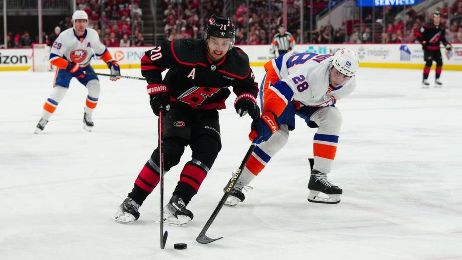 Hurricanes close out Islanders with third-period surge