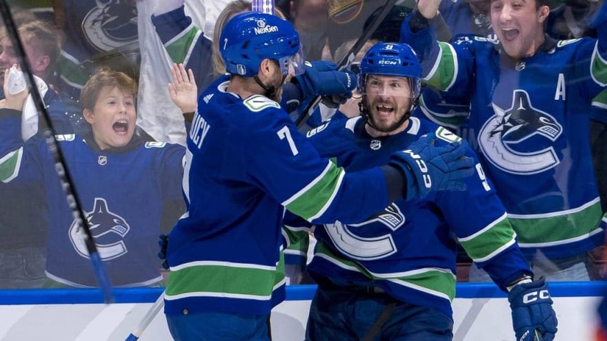 Canucks try to ride big win into road clincher in Game 6