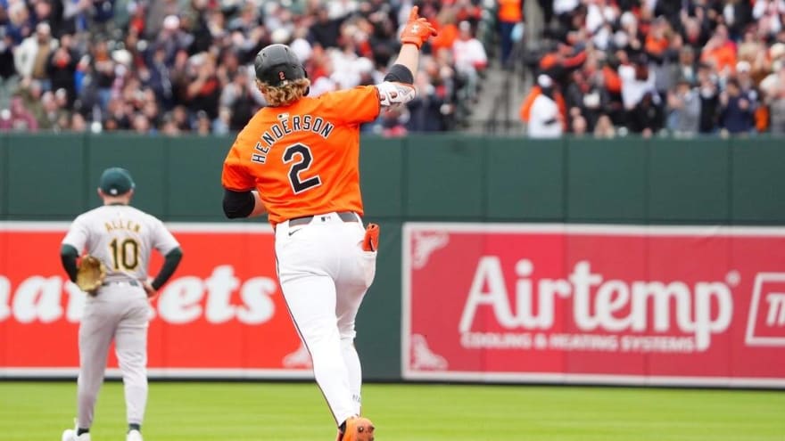 Orioles aim to continue power display vs. A&#39;s