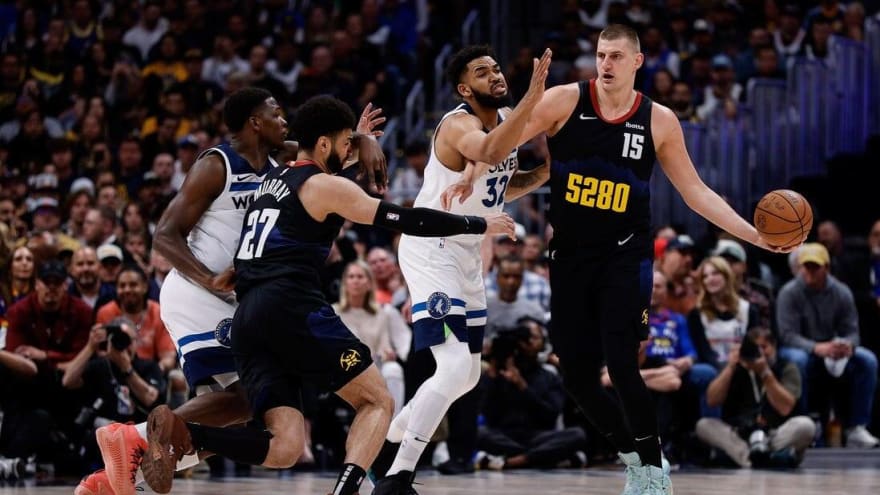 Nikola Jokic guides Nuggets to 3-2 edge on Wolves