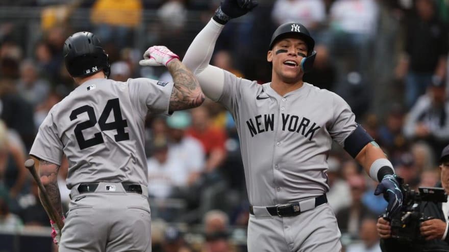 Aaron Judge aims to power Yankees to sweep of Padres