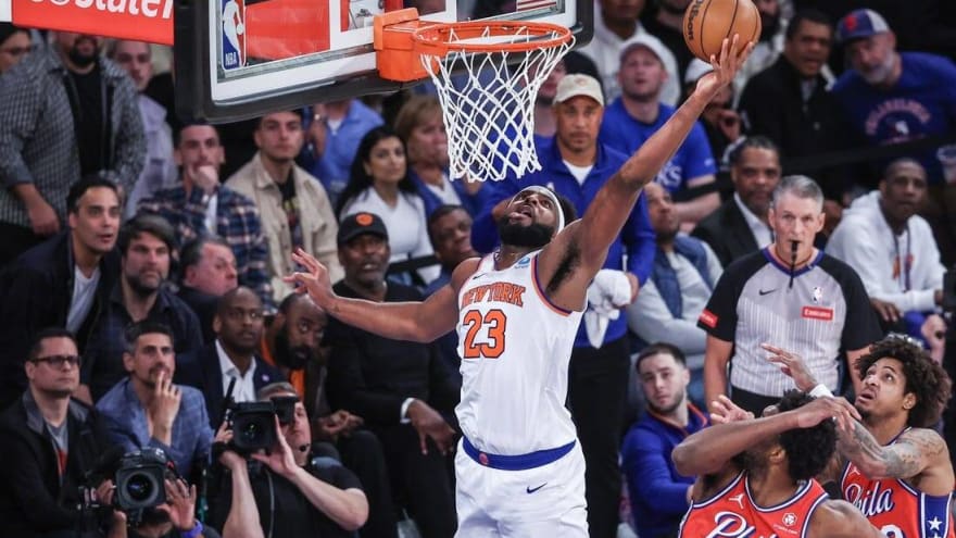 Knicks C Mitchell Robinson ruled out vs. 76ers