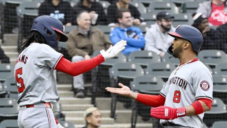 Nationals get by White Sox to open doubleheader