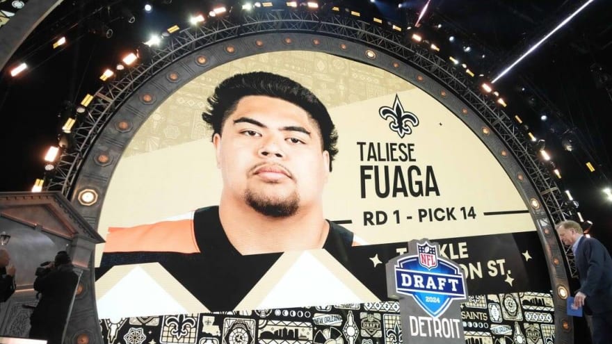 Saints sign first-round OT Taliese Fuaga to $17.3M deal