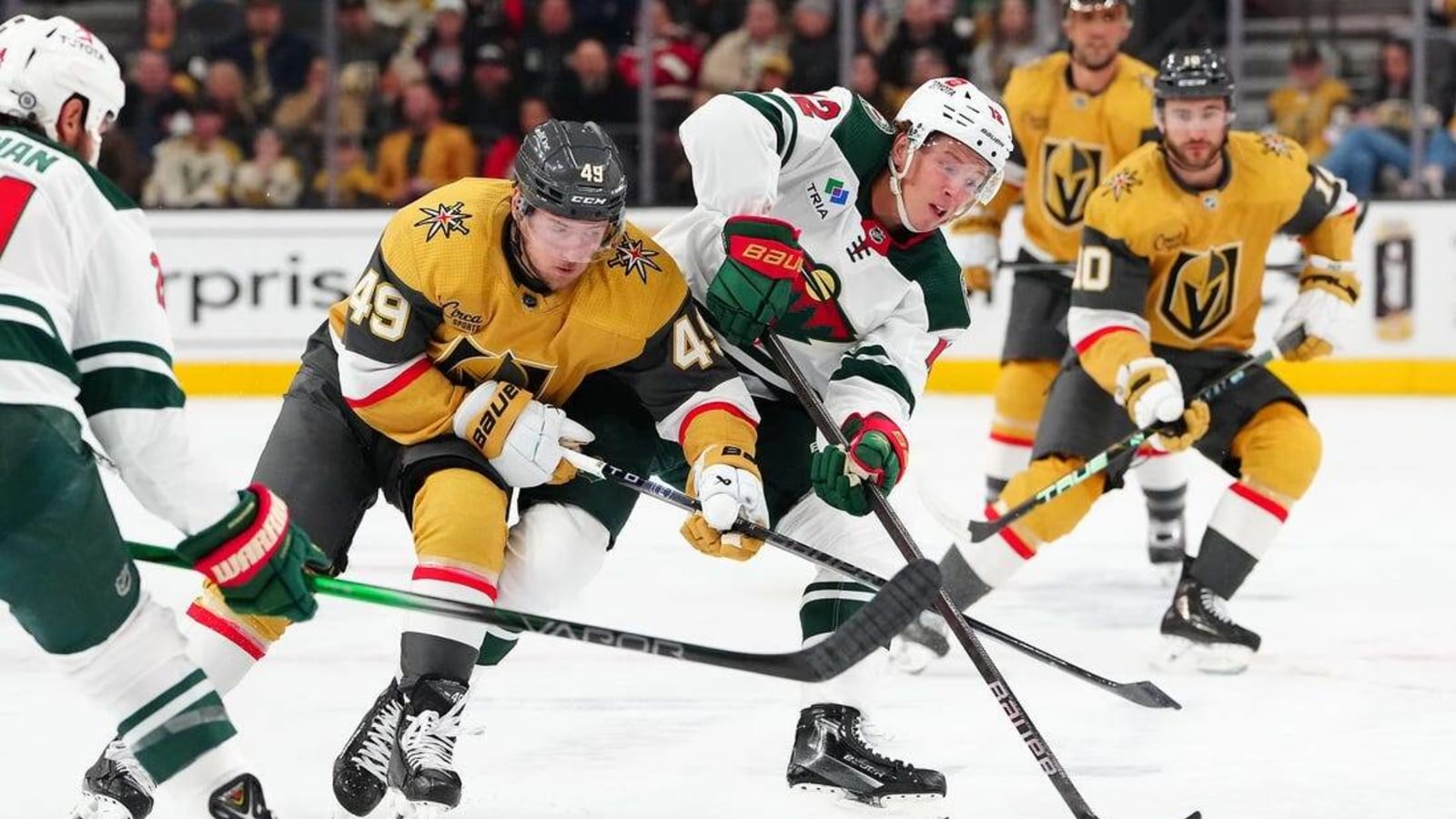 Joel Eriksson Ek tallies twice as Wild take down Knights