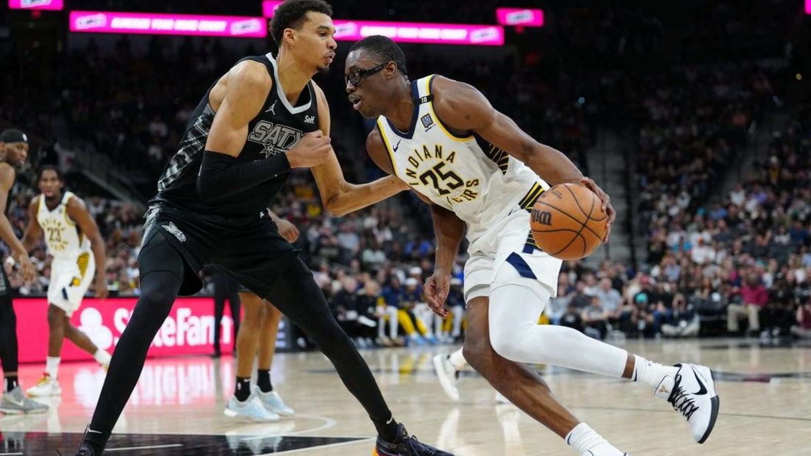 Victor Wembanyama stuffs stat sheet as Spurs smack Pacers