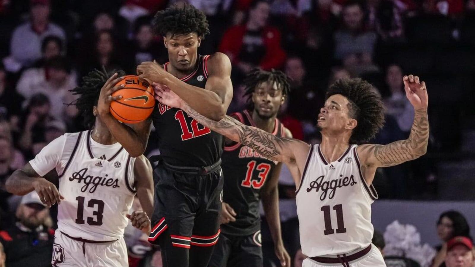 Texas A&M snaps skid with 70-56 win over Georgia