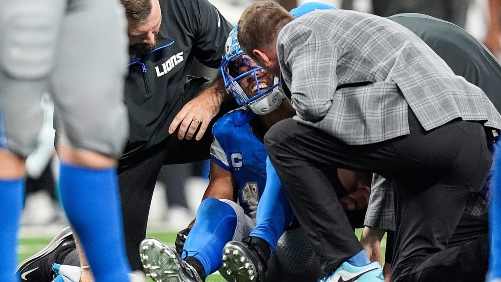 Report: Lions WR Amon-Ra St. Brown avoids serious injury