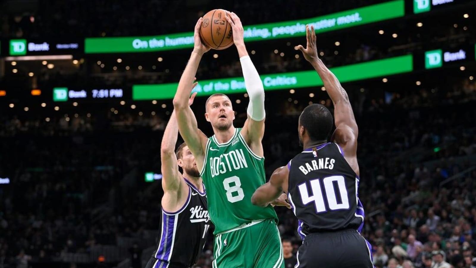 Celtics&#39; Kristaps Porzingis (calf) focused on playoff return