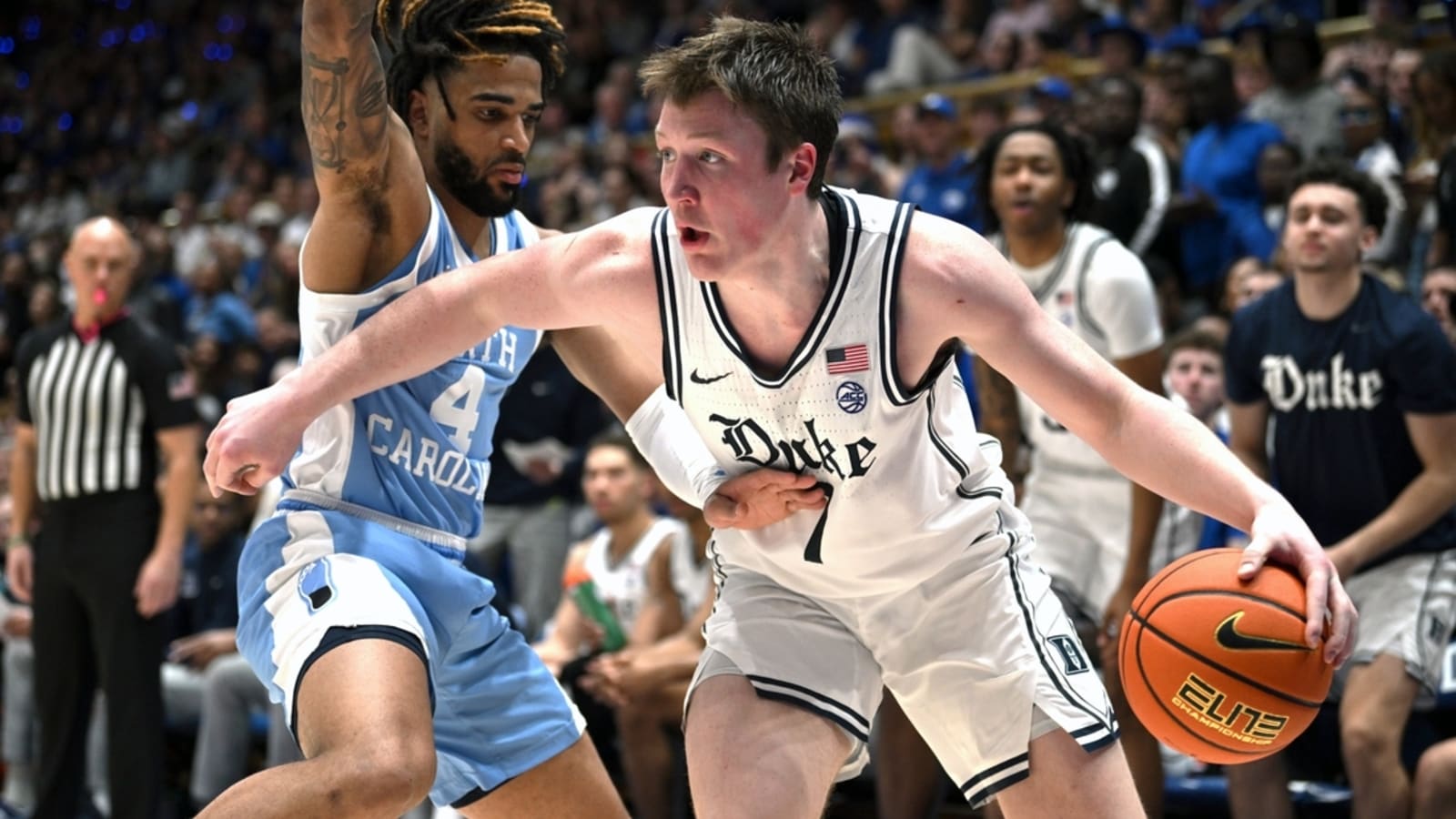 Cooper Flagg, Kon Knueppel combine for 43 points as No. 2 Duke topples North Carolina