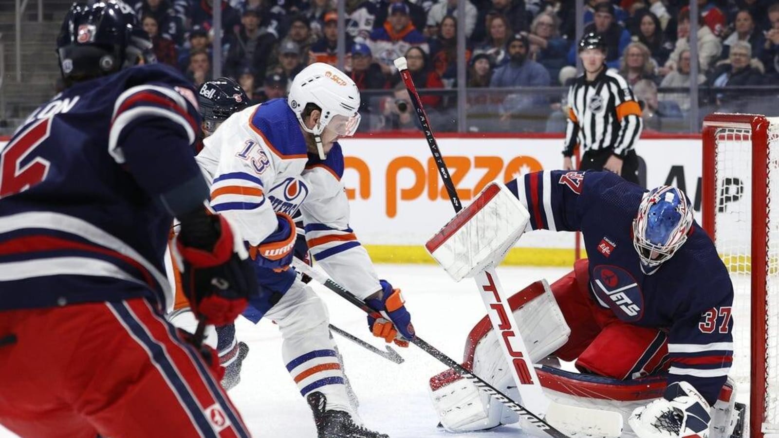Zach Hyman&#39;s 200th career goal lifts Oilers over Jets in OT