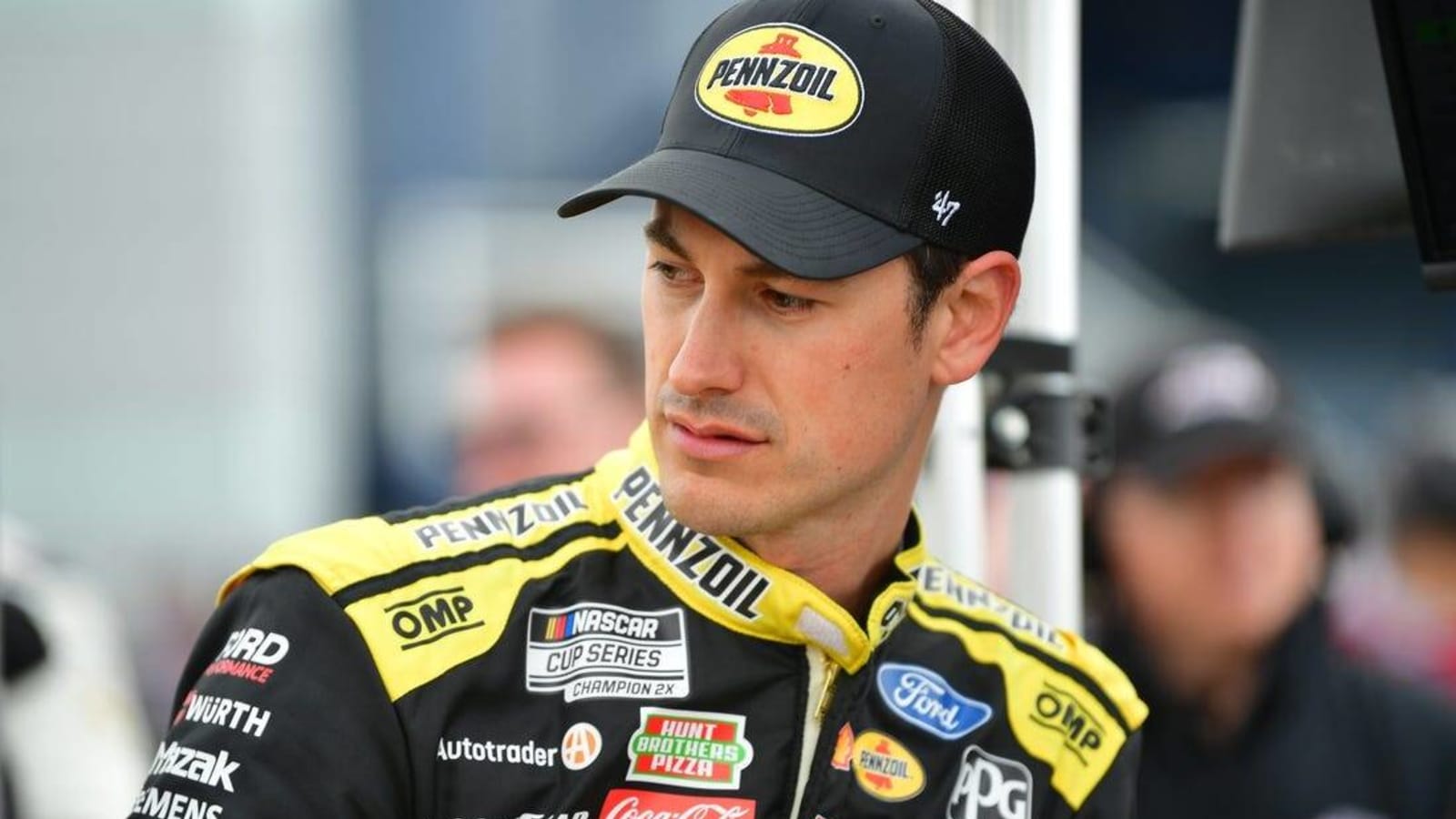 Joey Logano earns second pole of season at windy Las Vegas