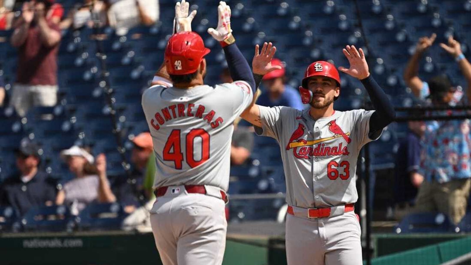 With offense rolling, Cards close series with Nationals