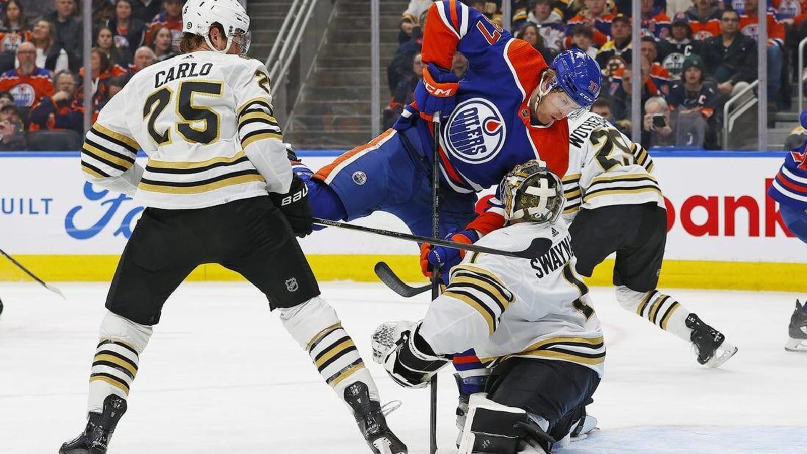 Bruins recover to edge Oilers 6-5 in overtime