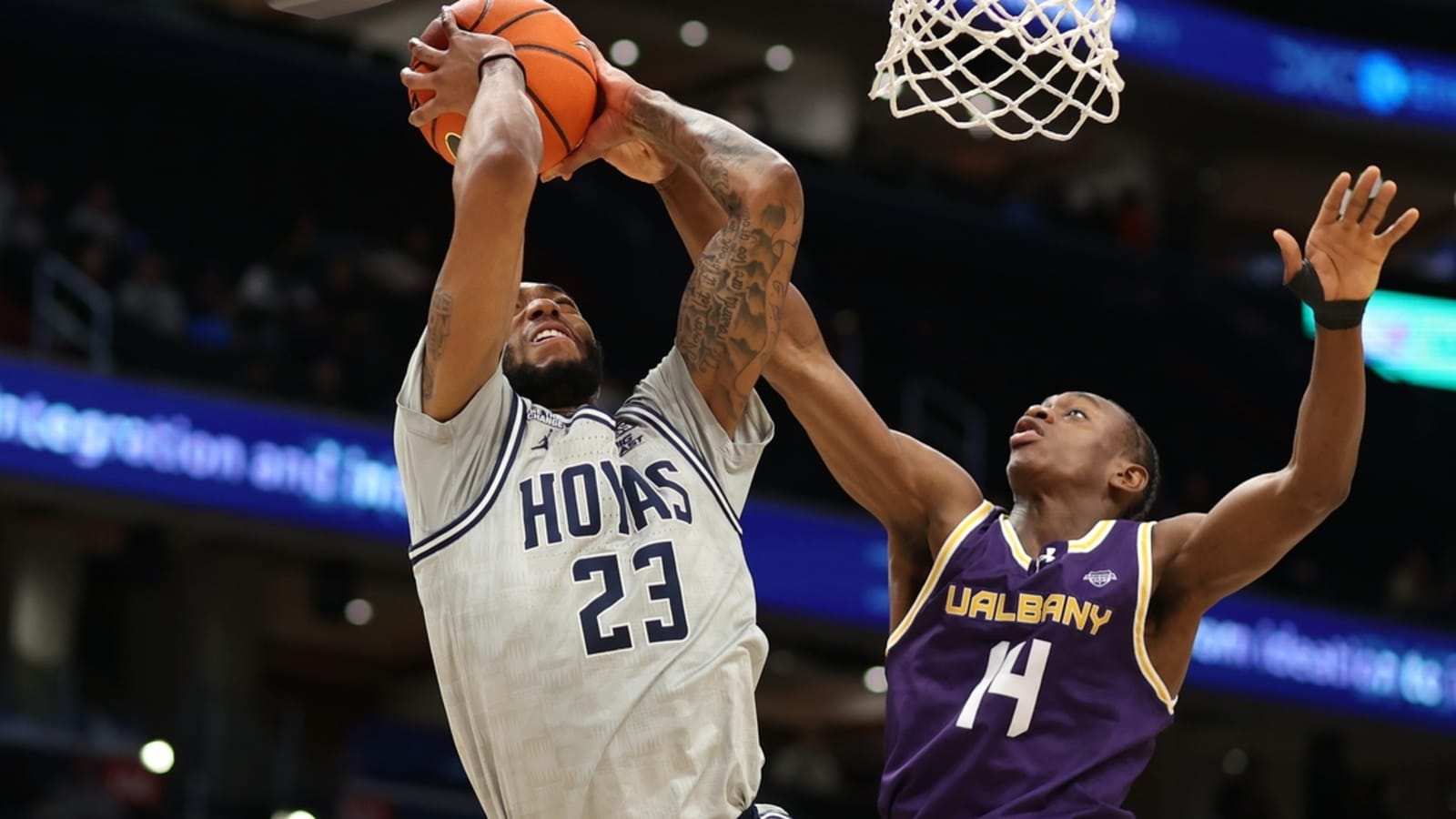 Georgetown coasts to fourth straight win with domination of Albany