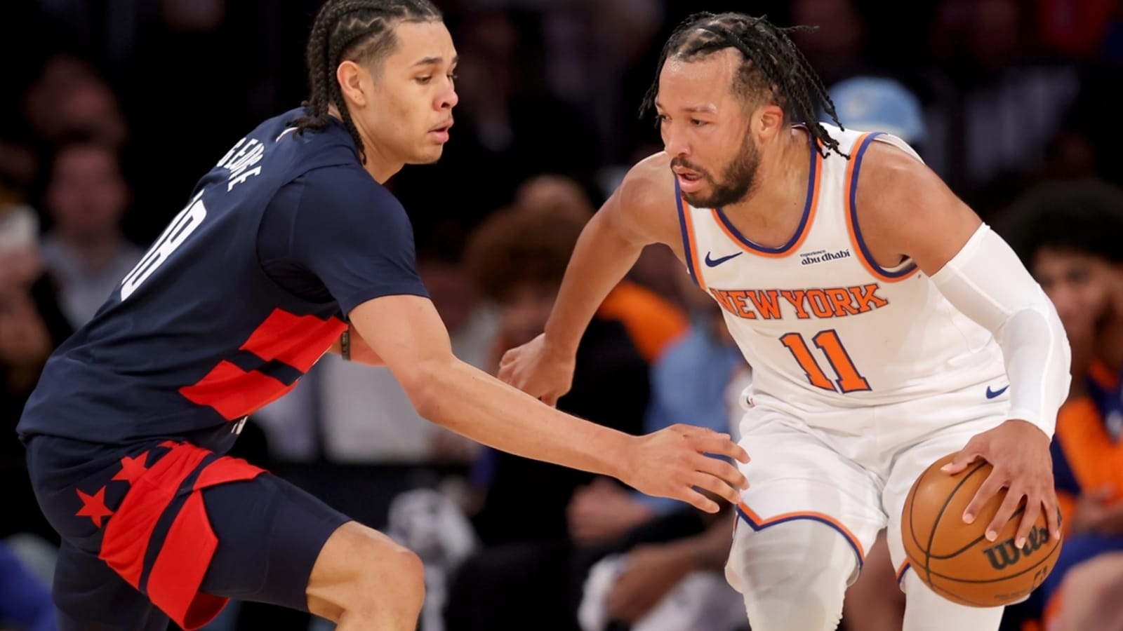 Knicks bash Wizards behind balanced effort from starters