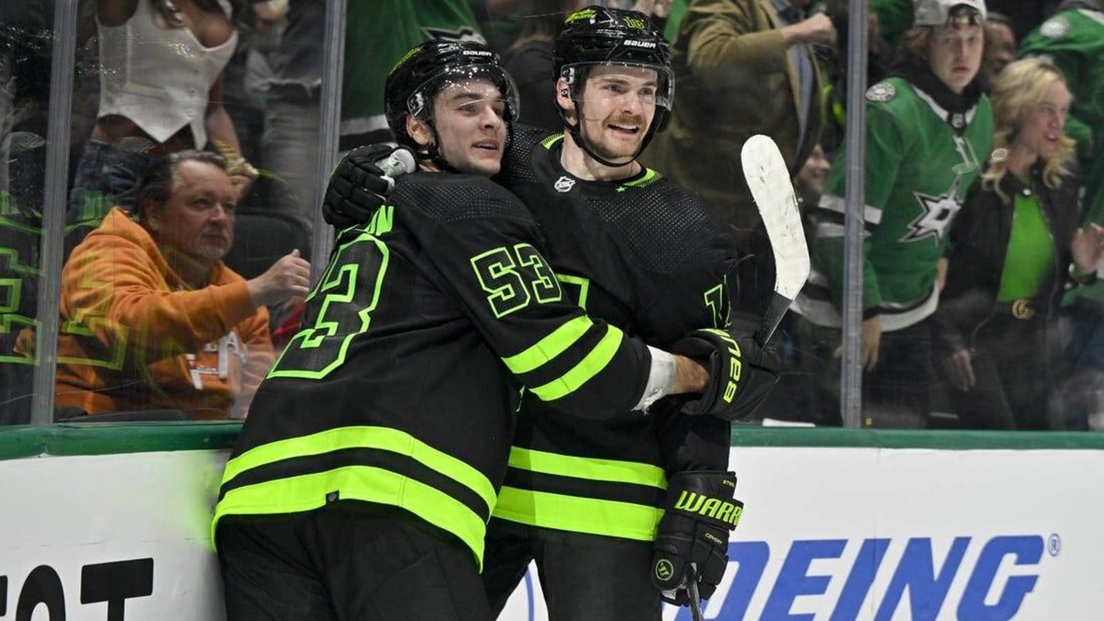 Stars blank Oilers for team-record 8th straight win