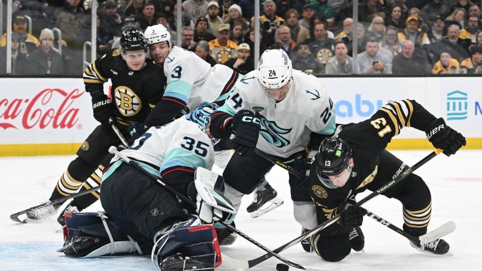 Joey Daccord, Kraken surprise slumping Bruins