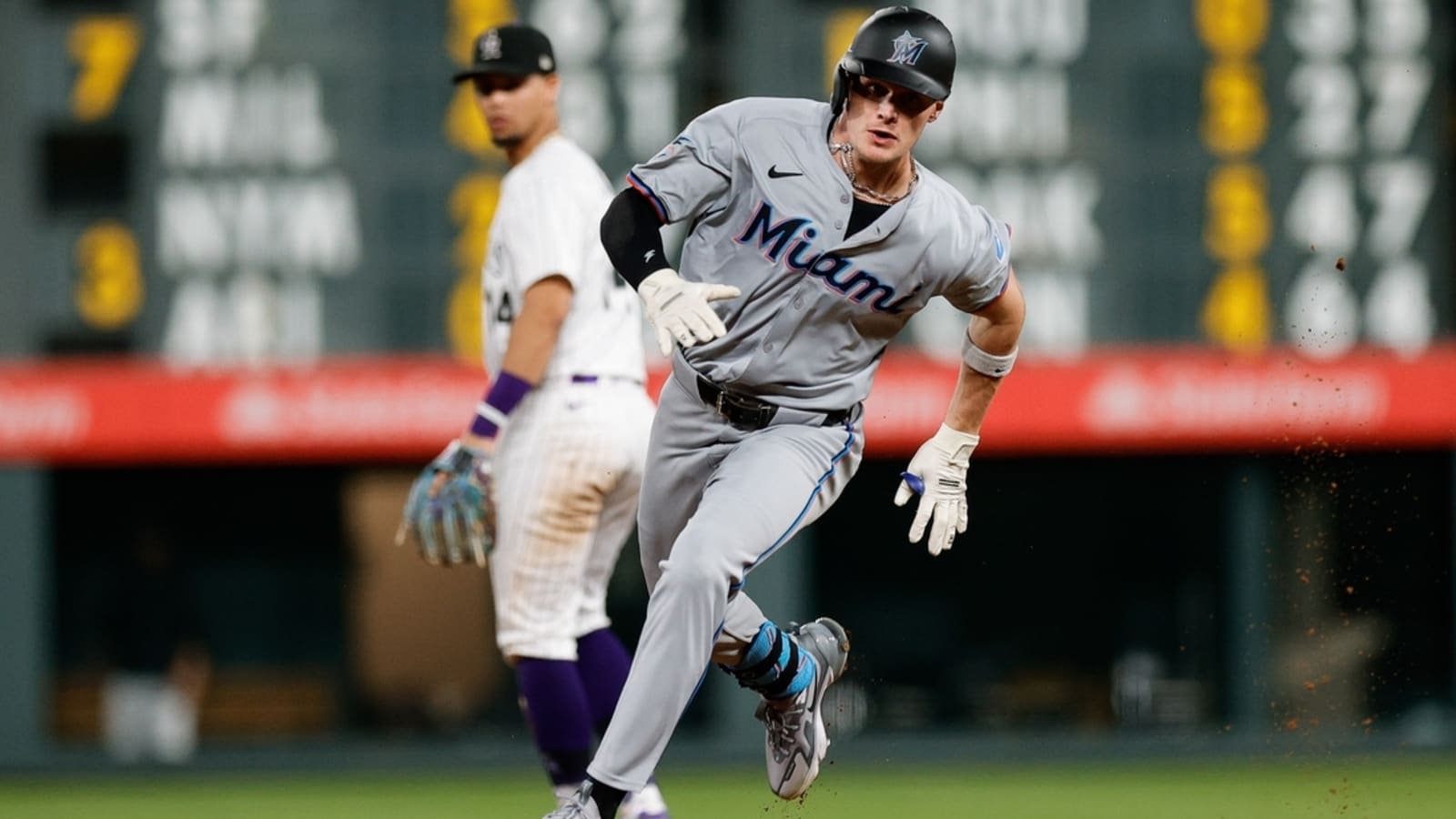 Marlins&#39; Griffin Conine providing late-season spark vs. Giants