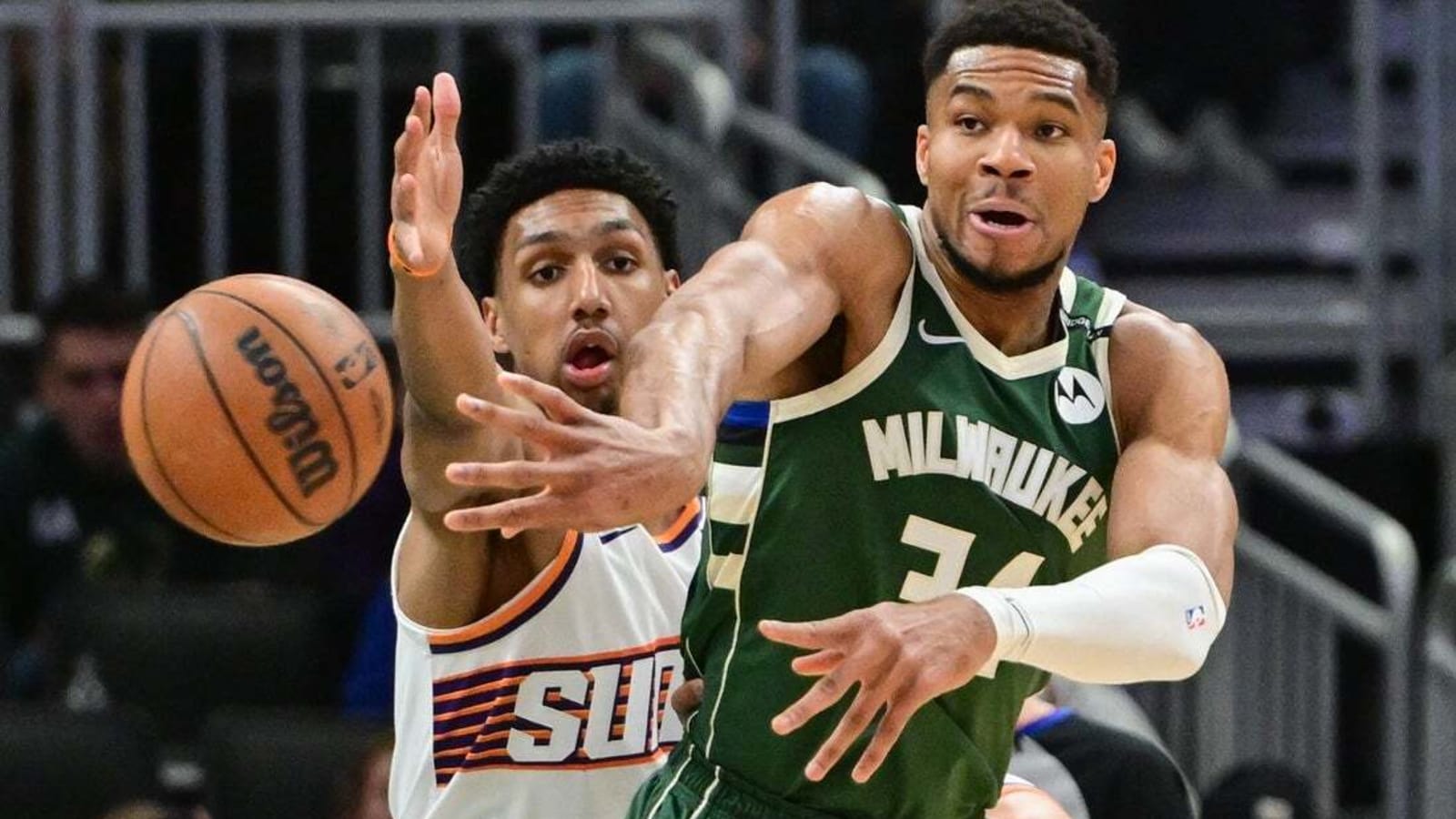 Giannis Antetokounmpo pours in 37 as Bucks hold off Suns