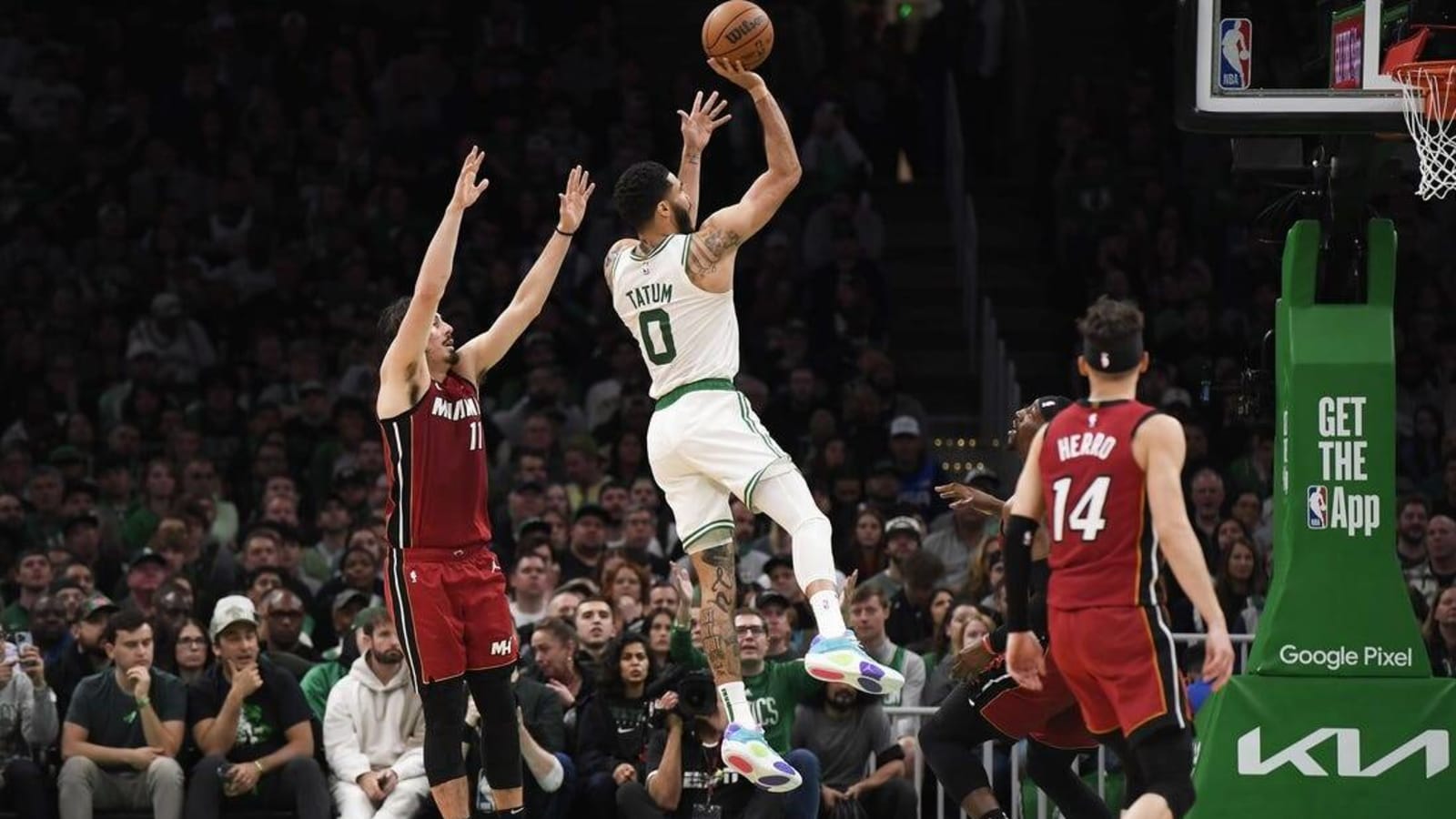 Celtics start fast, roll past Heat 114-94 in Game 1