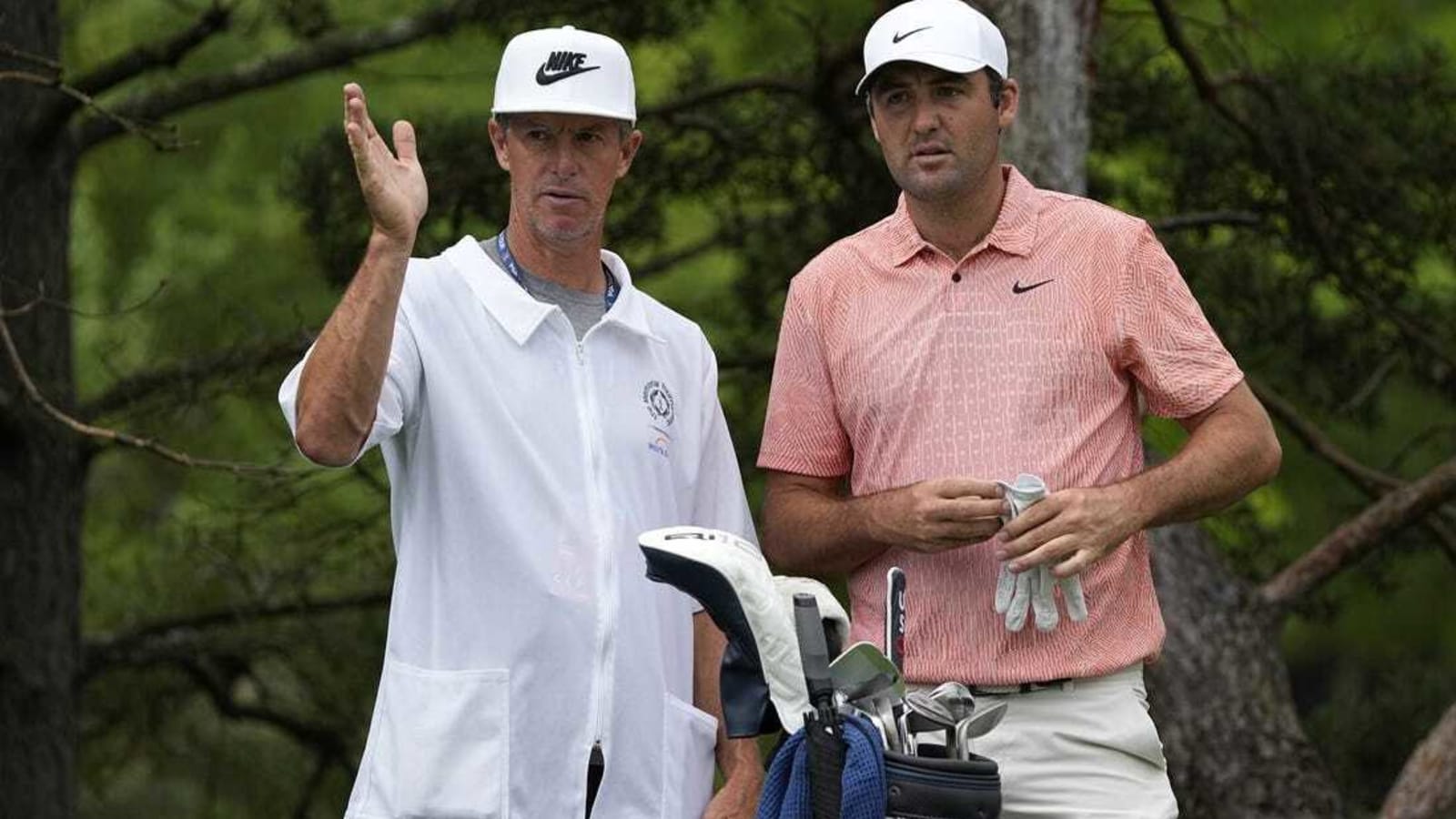 Scottie Scheffler’s caddie ill, seen lying on ground at The Open