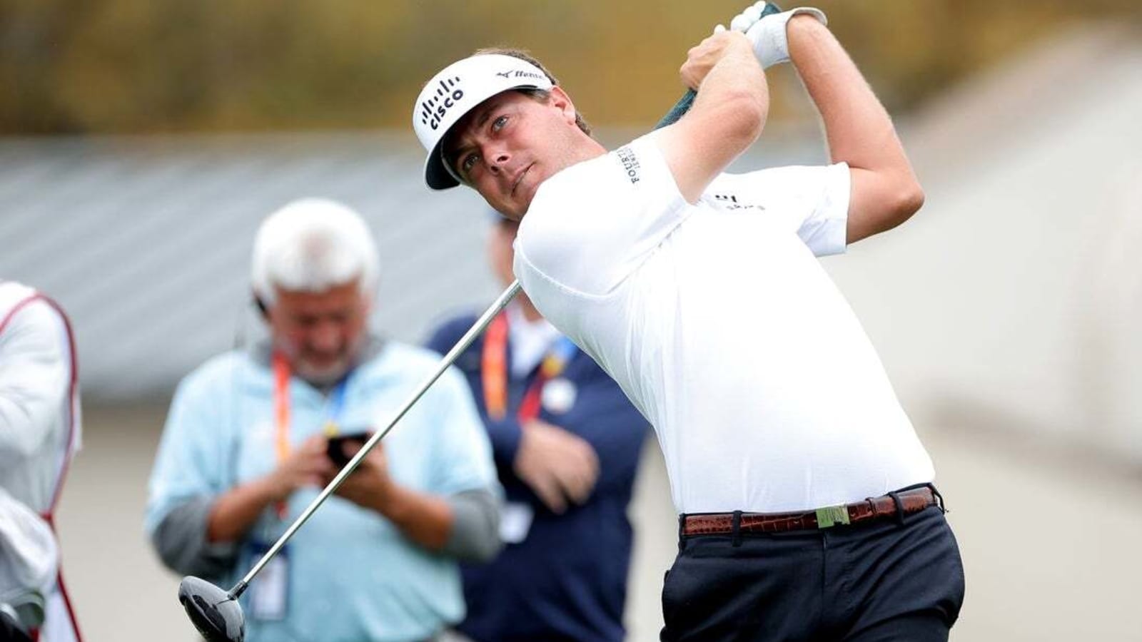Four-way tie as first-round play suspended at Houston Open