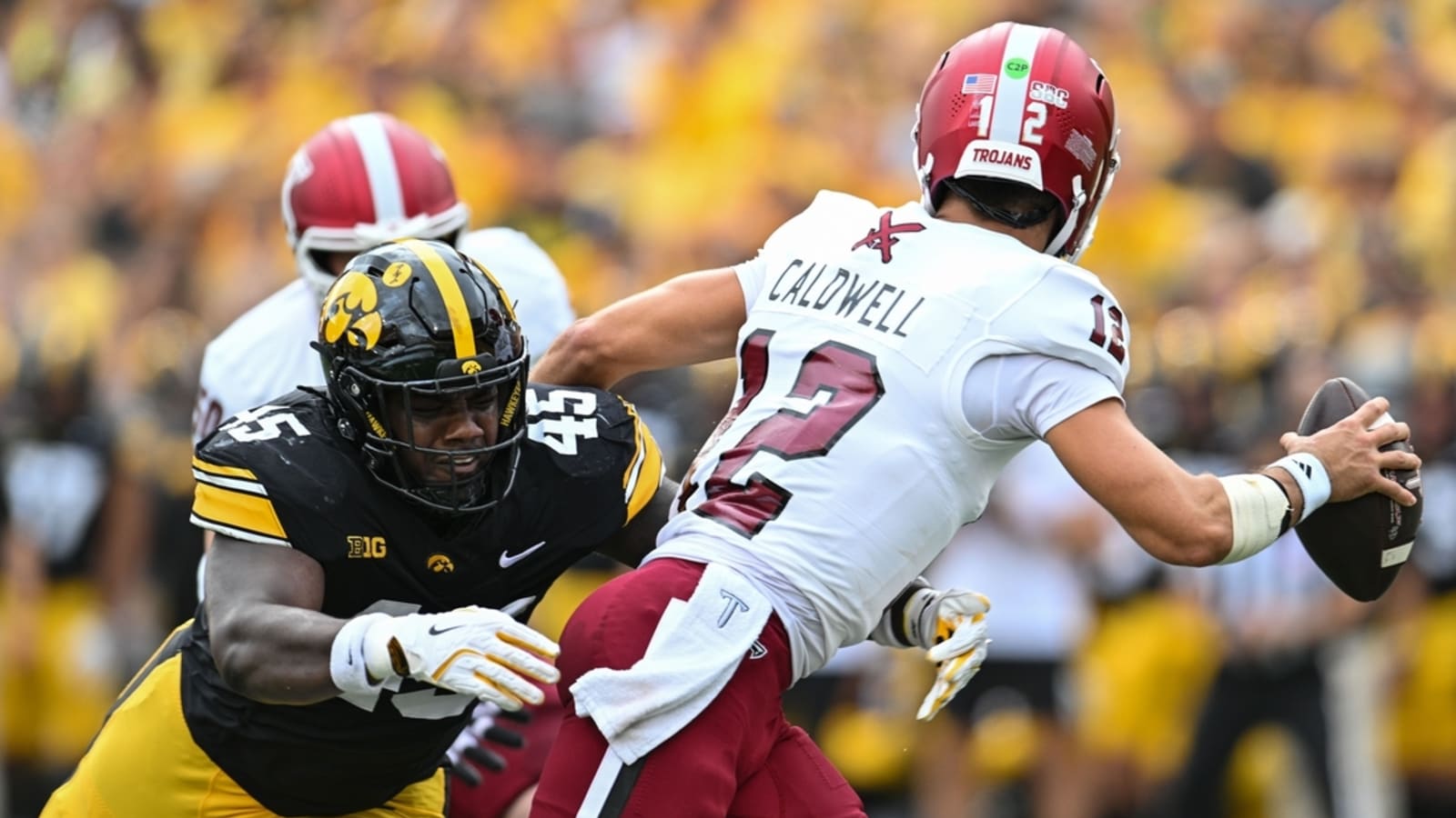 Iowa survives Troy upset scare