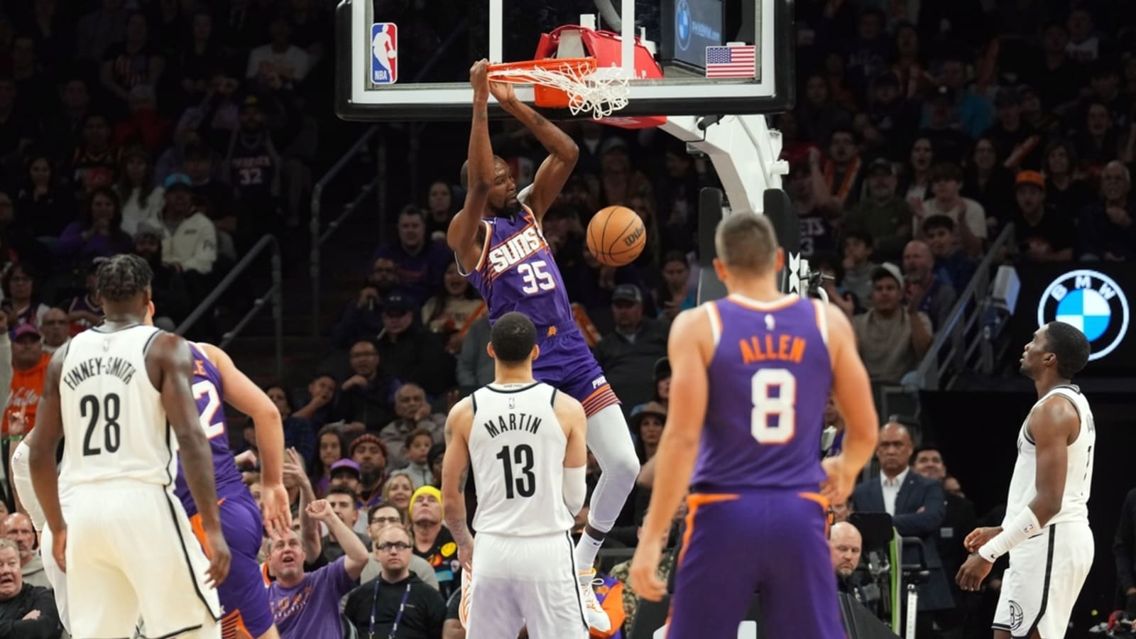 Tyrese Martin&#39;s career night propels Nets past Suns