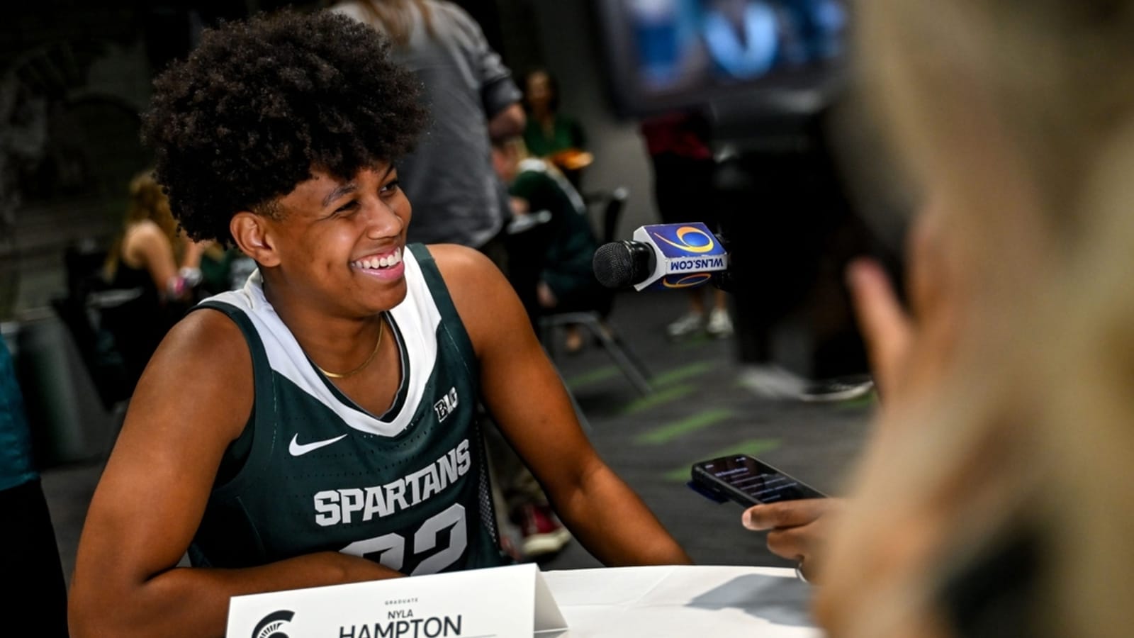 Nyla Hampton lifts No. 17 Michigan State past No. 21 Iowa