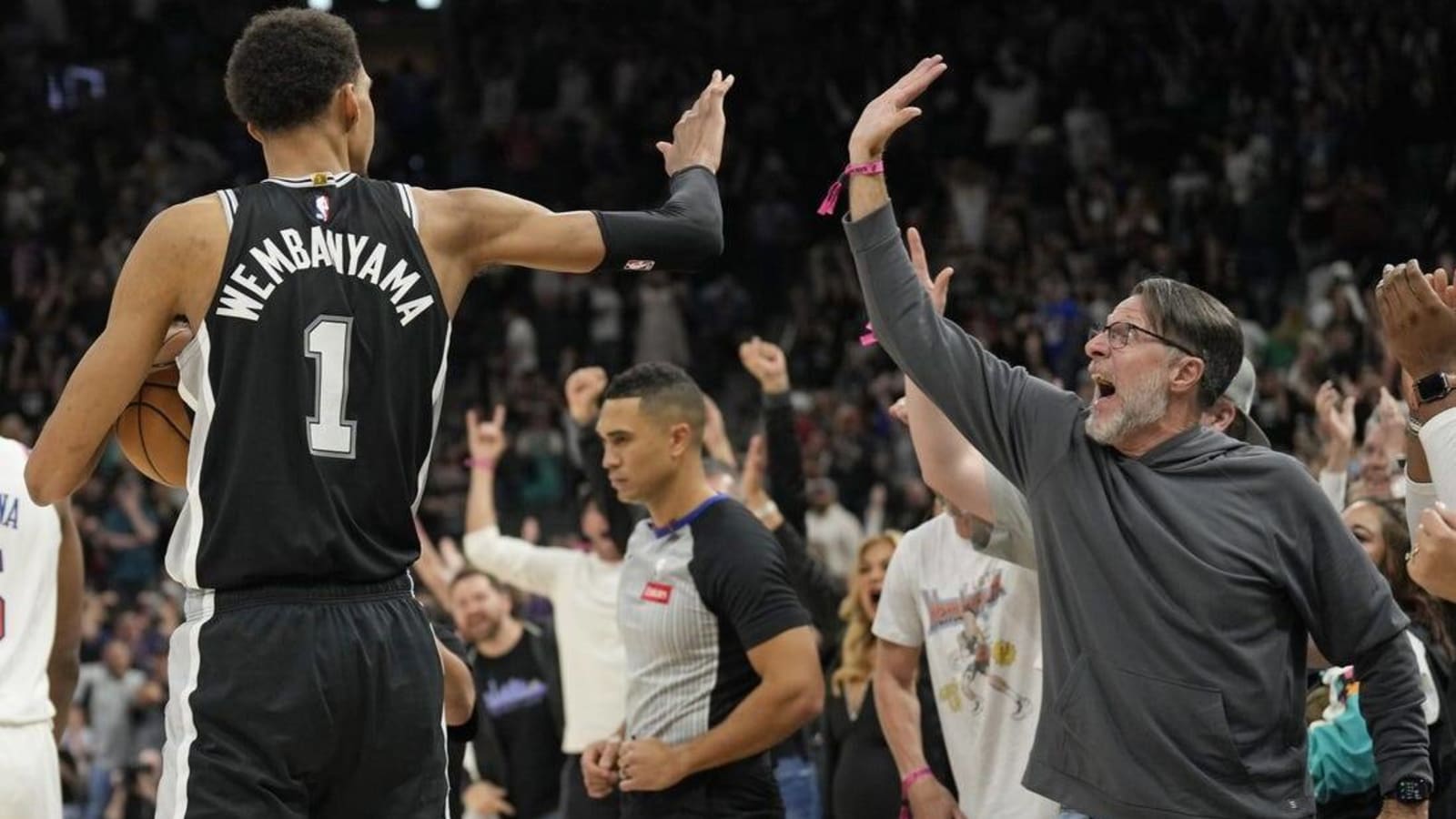 NBA fines Spurs&#39; Victor Wembanyama $25K for tossing ball into stands