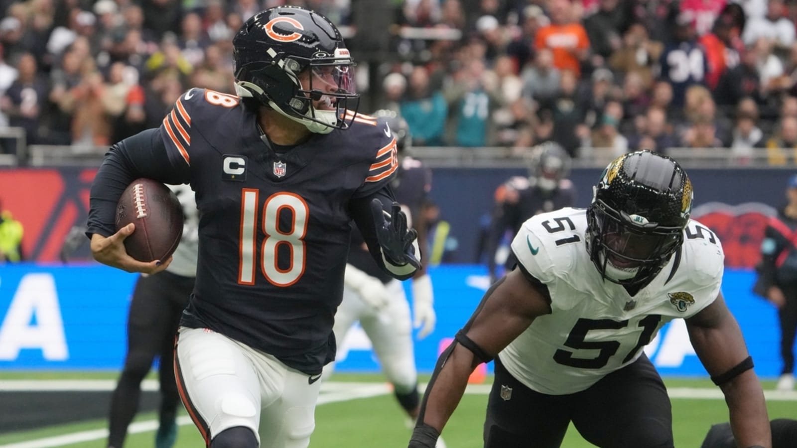 Caleb Williams (4 TDs), Bears jolt Jaguars in London