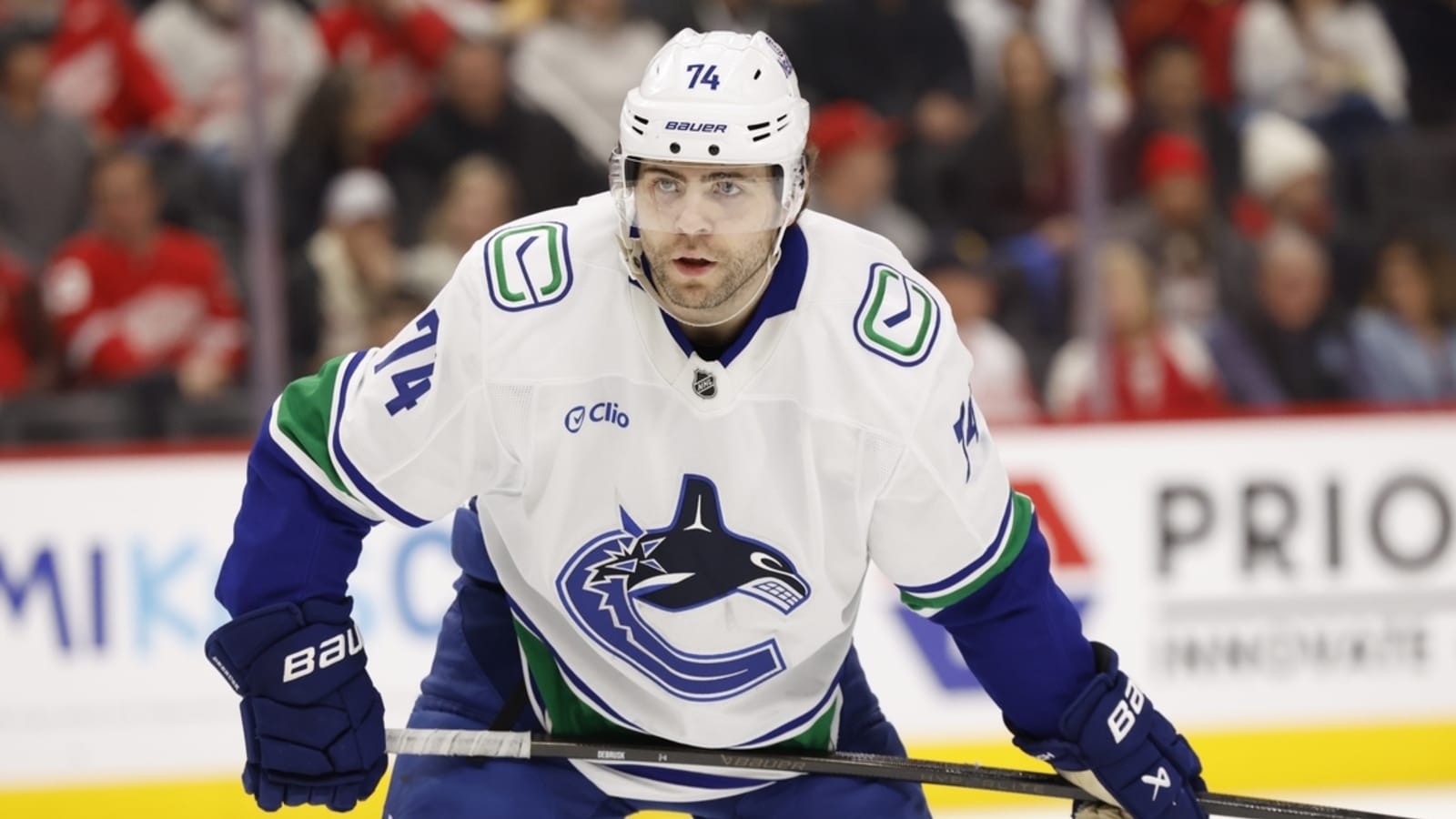 NHL roundup: Jake DeBrusk, Canucks beat Red Wings in OT