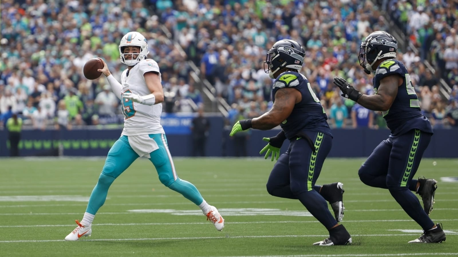 Dolphins’ Skylar Thompson suffers chest injury, Tim Boyle in at QB