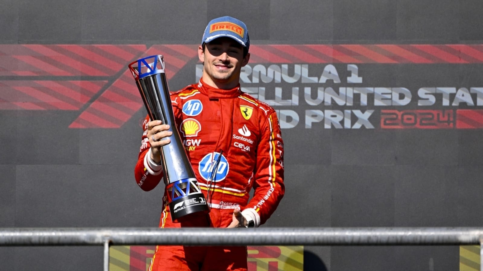 Charles Leclerc wins U.S. Grand Prix; Max Verstappen 3rd after Norris penalty