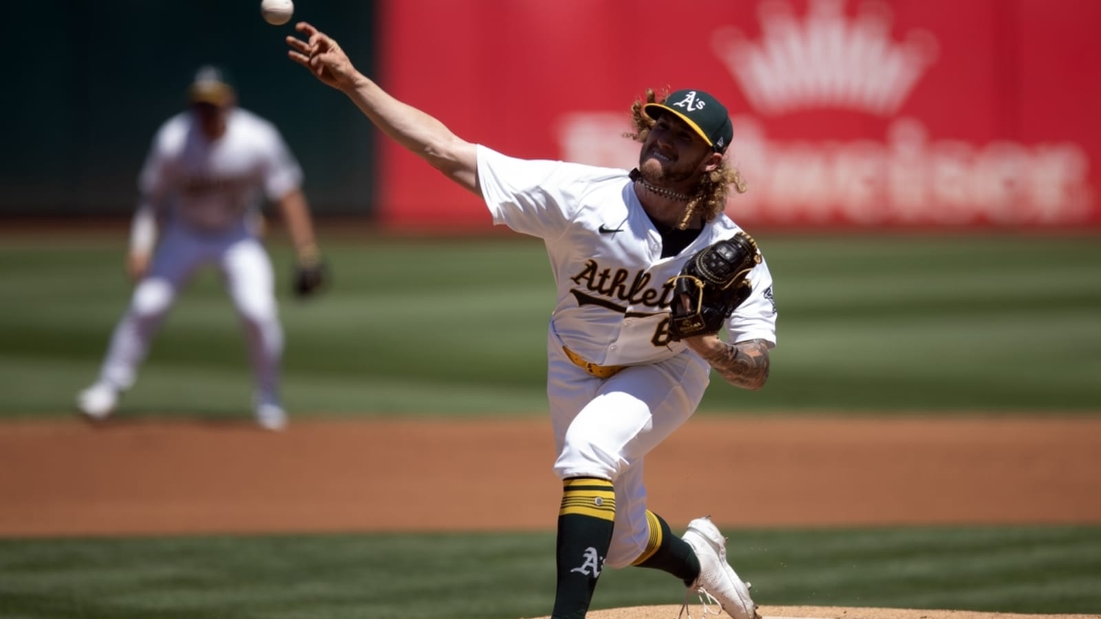 Athletics use four-run inning to knock off Brewers