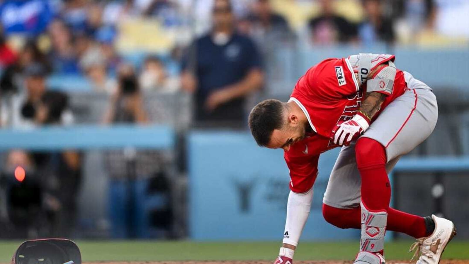 After avoiding an injury scare, Angels take on Athletics