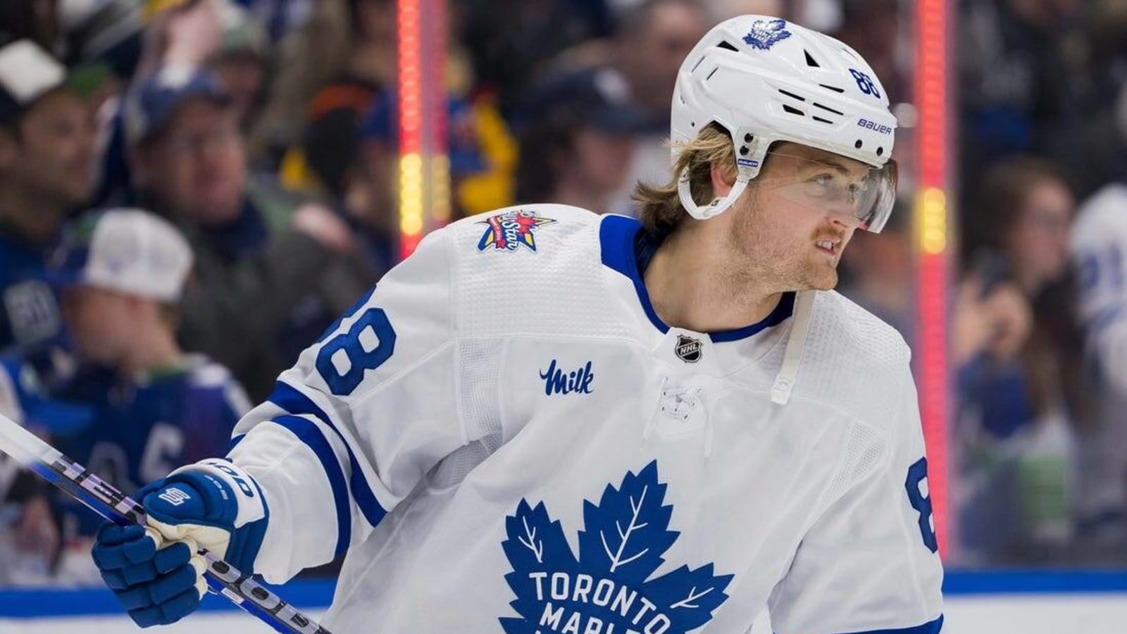 Leafs F William Nylander a game-time decision for Game 2