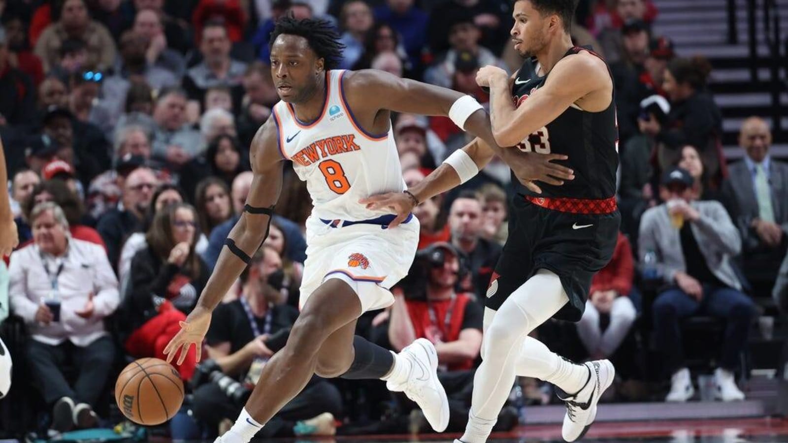 Report: Knicks F OG Anunoby (elbow) to miss more time