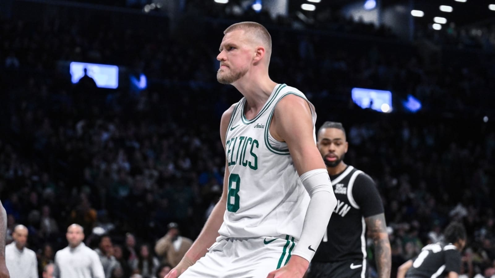 Kristaps Porzingis&#39; return sparks Celtics past Nets