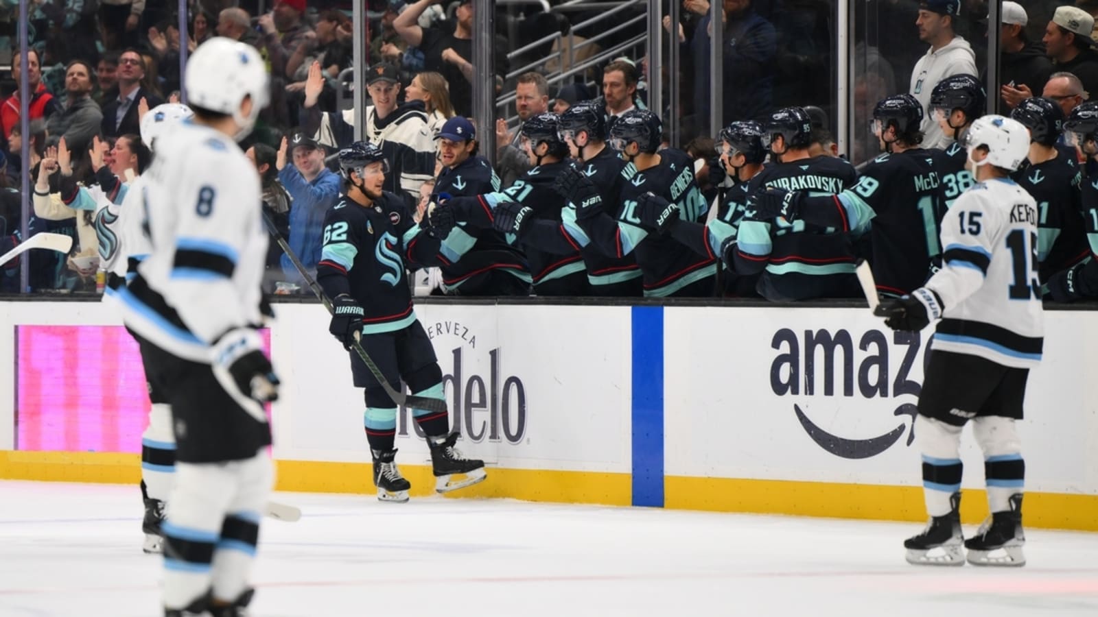 Kraken snap tie in third, double up Utah