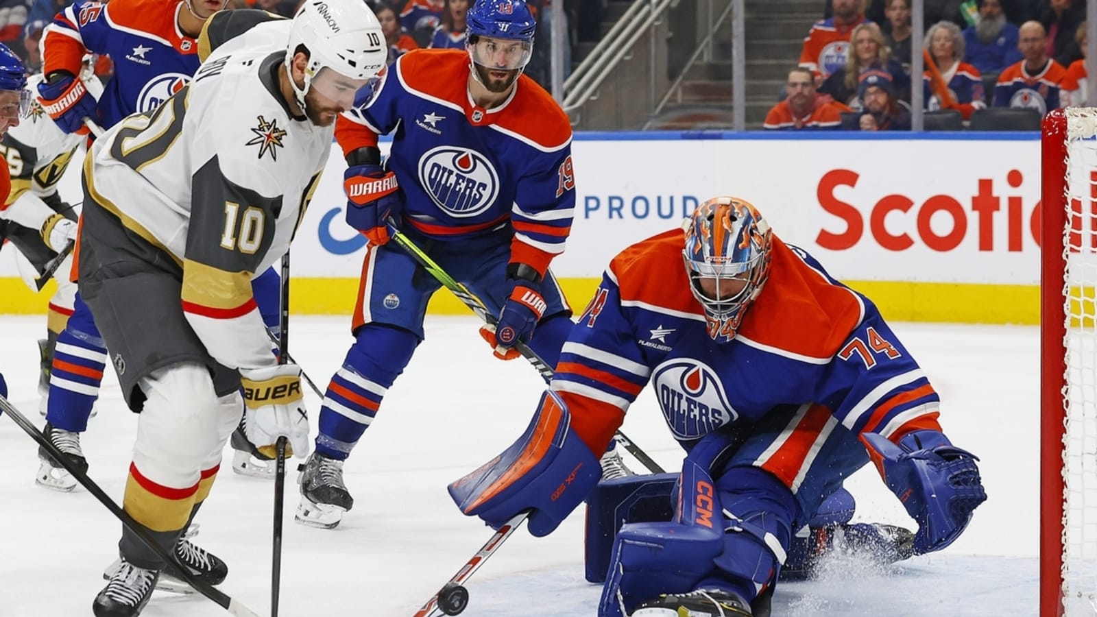 Oilers start strong, knock off Golden Knights
