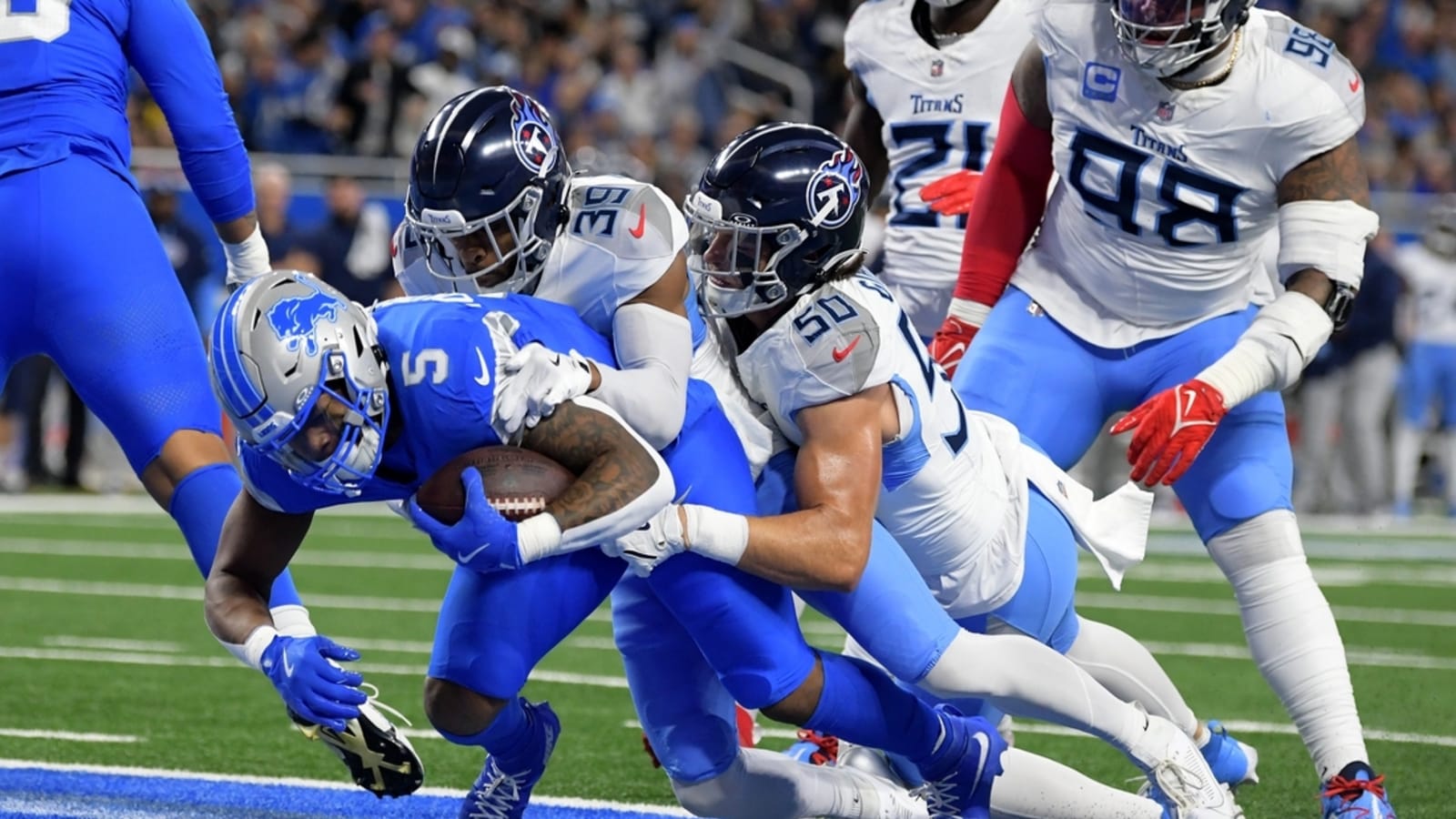 Lions eclipse 50-point mark for first time since 1997, trounce Titans