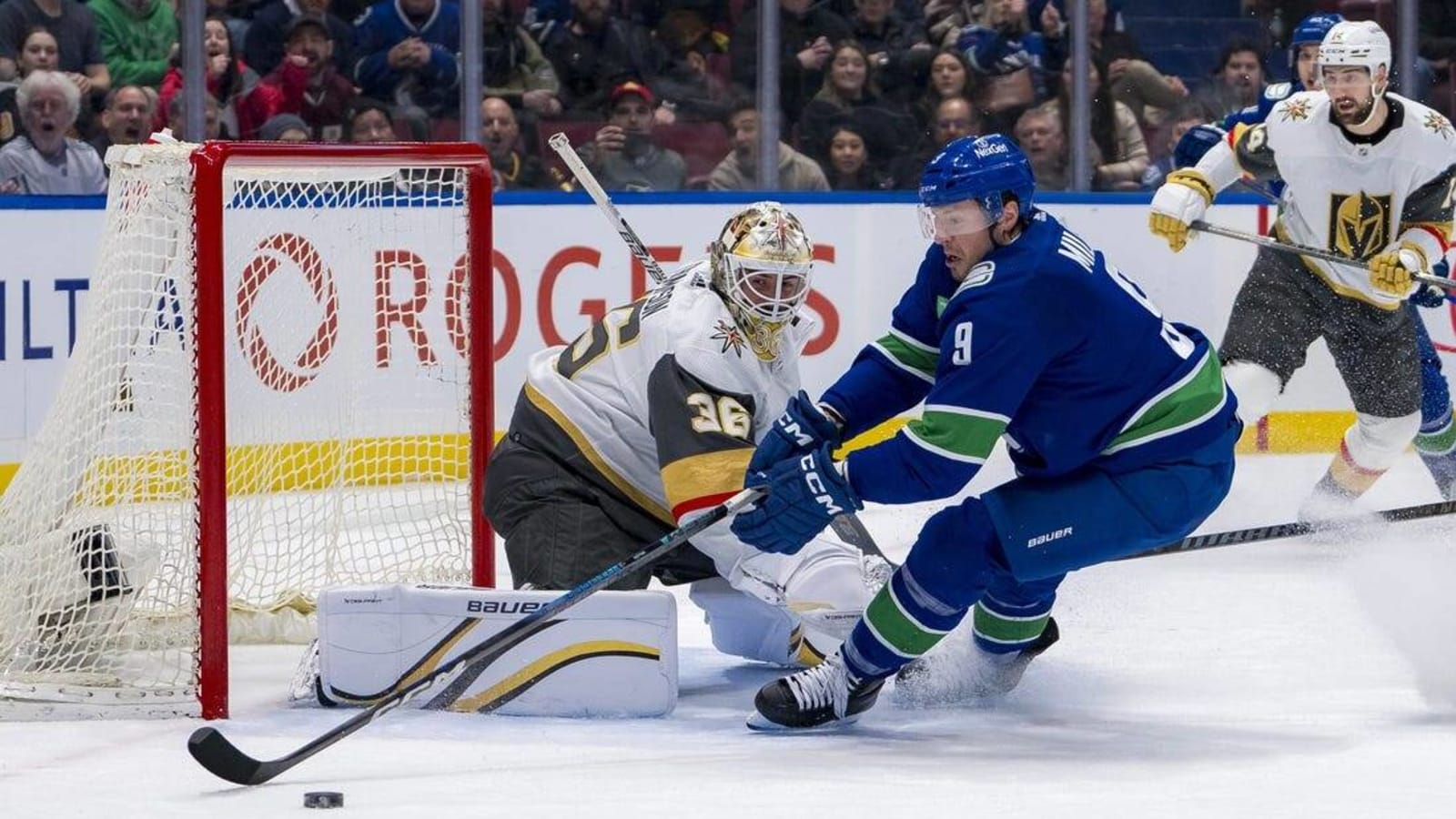 Canucks come back to down Golden Knights